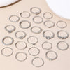 23Pcs Vintage Crystal Star Moon Rings Set For Women Geometric Hollow Ring Wedding Party Jewelry Accessories - Image 6