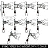 ShareShark 10pcs 4/6/8/10 Squid Jig Lure Swivels Fishing Bearing Rolling Swivel Ring Fishing Connector Fishing Accessories - Image 8