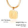 12 Zodiac Sign Necklace for Women Stainless Steel 12 Constellation Pendant Snake Neck Chain Choker Birthday Jewelry Gifts - Image 12