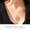 Flower of Life Sacred Geometry Necklace Stainless Steel Mandala Neck Chain Women Men Vintage Universal Spiritual Jewelry - Image 6