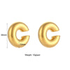 Dream Anti-allergenic Gold Plated Stainless Steel Hoop Earrings For Women Oversize Small Loop Earring - Image 8