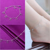 Silver Color Stamp Anklets For Women Foot Leg Chain Link Bracelet Tassel Charms Beach Accessories Jewelry For Female - Image 14