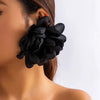 Exaggerated Satin Large Flower Long Tassel Drop Earrings for Women Romantic Party Wedding Earrings Jewelry Girls - Image 13