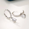Simple Classic Square/Heart/Pear Cubic Zirconia Dangle Earrings for Women Timeless Style Wedding Eternity Jewelry - Image 2