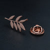Men's Lapel Brooches, Olive Branch Accessory Pins, Stainless Steel Accessories, Gift Jewelry - Image 8