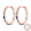 Earrings Silver Stud Drop Hoop Earrings Rose Gold for Women Girls Party Wedding Birthday Jewelry Gift - Image 31