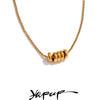 Zirconia Tag Stylish Unique Round Removable Necklace Pendant 316L Stainless Steel Daily Jewelry - Image 1