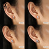 Orsa Jewels Cubic Zirconia Stud Earrings Silver Shiny CZ Daily Zirconia Stud Earrings - Image 5