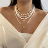 Boho Festival Layered Necklace Set for Women Starfish Y Lariat Drop Deep V Choker Summer Beach Vacation Jewelry Gift - Image 3