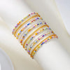 17/10PCS/Set Elastic Pink Color Rice Bead Bracelets for Women Handmade Beads Chain Bangle Bohemian Stackable Jewelry - Image 9