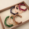 Unique Irregular Acrylic Cuff Bracelets for Women Simple Texture Multicolor Geometric Open Bangle Female Jewelry - Image 1