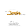 Stainless Steel Zirconia Leopard Brooch Pin for Women Men Golden Clothing Unisex Accessories - Image 6