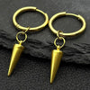 Punk Spike Rivet Hoop Earrings For Women Men Ear Studs Stainless Steel Gothic Hip Hop European and American Earring Jewelry Gift - Image 19