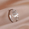 Cute Bee Finger Ring Stainless Steel Gold Color Women Rings Insect Animal Jewelry Birthday Gift - Image 2