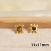 Maillard Series Stainless Steel Earring Tiger Eye Stone No Fade Earrings Sun Oval Butterfly Fan-Shaped Jewelry - Image 20