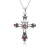 Gothic Big Zircon Cross Necklace Unisex Y2K Irregular Goth Large Cross Pendant Necklaces for Men Women Couple Necklace Jewelry - Image 11