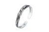 Retro Wave Braided Bracelets Silver Jewelry Personality Geometric Opening Bangles - Image 12