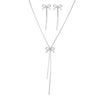 Stainless Steel Necklace French Atmosphere Delicate Bow Tassel Collar Chain For Women Jewelry Daily Match Birthday Gift - Image 4