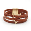 Handmade Star Pattern Imprint Hollow Charm Leather Bracelets for Women Multilayer Wrap Bracelet Bangle Unisex Jewelry Gifts - Image 7