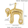 2pcs/lot Hebrew Life Love Star Colorful Shell Charm Pendant, Gold Plated Jewelry Necklace Bracelet Accessories - Image 13