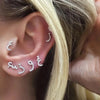 Arabic Love Letter Earrings for Women silver Plated Zircon Earrings Aesthetic Jewelry Gift Wife Lover Jewelry - Image 2