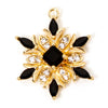 1 Piece Brass Christmas Charms Snowflake Clear Cubic Zirconia Multicolor Rhinestone Pendants For Necklace Making 20.5mm x 16mm - Image 13