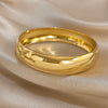 Smooth Stainless Steel Cuff Bracelet with Three Width Options - Image 5