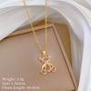 Over 30 Styles Bear Necklace Titanium Steel Zircon Micro Inlaid Copper Pendant Collarbone Chain Souvenir Gift - Image 9