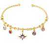 Candy Color Charm Bracelet with Adjustable Open Bangle - Image 23