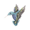 Hummingbird Brooches For Women Vintage Crystal Metal Animal Pins - Image 6