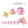 6Pair/Box Stud Earrings Cubic Zirconia 316L Stainless Steel Women Wedding Party Jewelry Accessories 3-8mm - Image 18