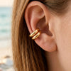 Minimalist Gold Color Round Earrings for Women Earcuff Women No Pierced C Shape Geometric Earclip Ear Bone Clip Punk Jewelry - Image 1