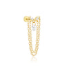 1PC Silver Crown Chain Tassel Zircon Drop Earrings For Women Gold Minimalism Earrings Jewelry Gift - Image 25