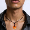 Stone Amethyst Tiger's Eye Necklace Pendant Men's and Women's Necklace Peace Knot Chinese Knot Necklace Gift - Image 5