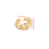 Bohemian Stainless Steel Plated Gold Rings Sets Crystal Star Moon Flower Butterfly Constellation Knuckle Finger Ring for Women - Image 9