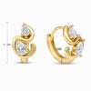 Minimalism Brass Twisted Pear Hoop Earring Women Gold Double Plated Marquise Contour Droplet Huggies Earring - Image 14