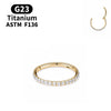 18G/16G Women's Round Earrings Titanium Nose Ring Hinge Clicker Open Diaphragm Nose Ring Lady Piercing Jewelry - Image 8