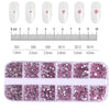 100/50cm Long Crystal Chain Nail Charms 1.5/2mm Shinying Clear/AB Diamond Nail Art Metal Steel French Manicure Crystal - Image 17