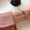 Open Stainless Steel Bangle with Decorative Stone Details in Multiple Styles - Image 10