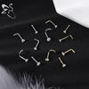 Crystal Nose Stud in L Shape I Shape or Screw 18G and 20G - Image 3