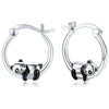 Ventfille Silver Color Panda Earring for Women Girl Gift Lovely Cartoon Animal Jewelry - Image 1