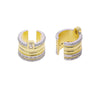 Claws CZ Stud Earrings for Women Gold Color Cubic Zirconia Climber Earrings Lady Ear Cuffs Jewelry - Image 4