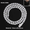 Hip Hop Jewelry Cubic Zirconia Iced Out Tennis Chain Iced Out Gold Plated Bling Necklace For Women - Image 11