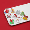 9Pcs/Set Merry Christmas Brooches Santa Claus Sleigh Reindeer Tree Hard Enamel Pins Snowman Snowflake Jingle Bells Badge Xmas - Image 5