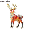 Strong Deer Brooches For Women Men 2-color Beautiful Antler Elk Deer Animal Brooch Pins Christmas Year Gifts - Image 1