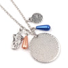 Film Television Peripherals 26 Alphabet Necklace Originality Circular Letters Dotted With Rhinestones Necklace - Image 2