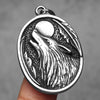 Full Moon Wolf Compass Men Necklaces Stainless Steel Pendant Chain Women Punk Jewelry Accessories Gifts - Image 2