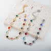 Colorful Bejeweled Bangle Popularity TS Stainless Steel Bracelets for Women 12 Birthstones Rainbow Crystal Chain Jewelry - Image 2