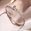 Yupsk Niche Design Micro-intact Zircon Water Drop Open Bracelet for Women Gold Plated Wedding Party Jewelry - Image 7