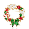 Selling Christmas Series Women's Brooch Rhinestone Decoration Unisex Snowflake Apple Bell Design Pin Accessories Year Gi - Image 21